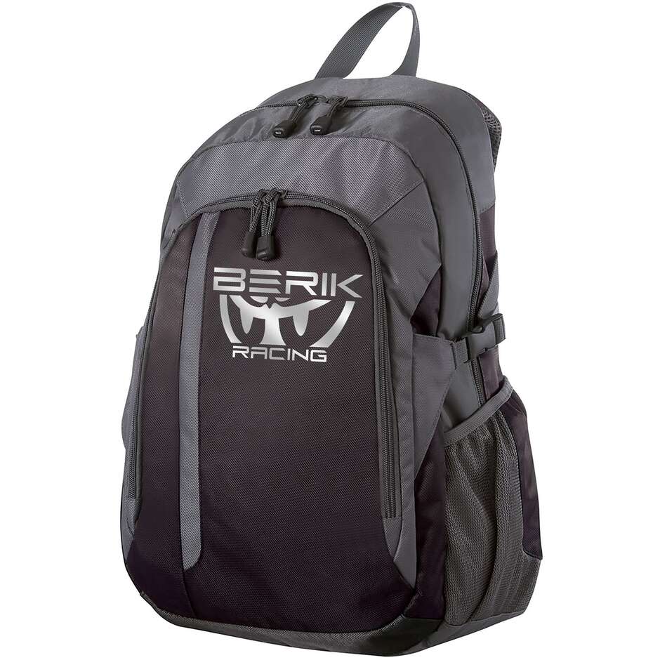 Sac à dos technique moto Berik 2.0 Logo 25 Black Titanium