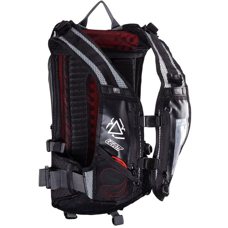Leatt Sac à Dos avec Compartiment pour Système d'Hydratation Moto Lite 1.5 Noir/Gris | Maciag Offroad