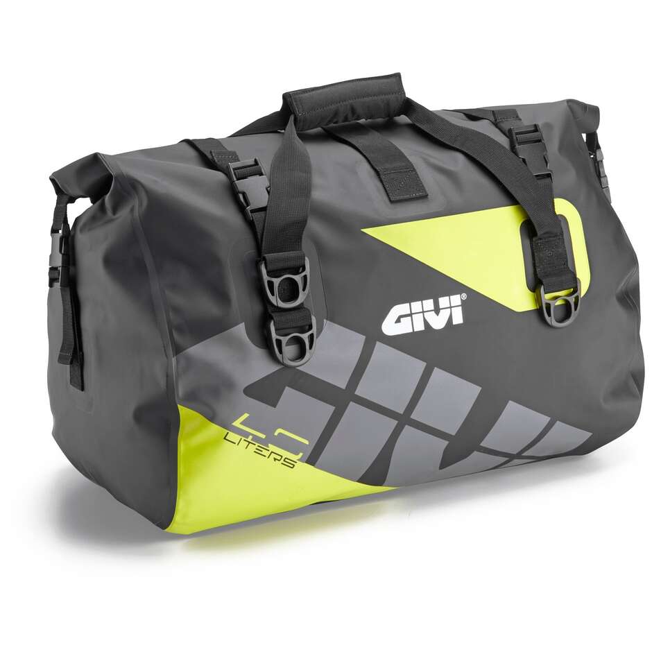 Sacoche de selle ou porte-bagages GIVI EA115, noire et jaune.