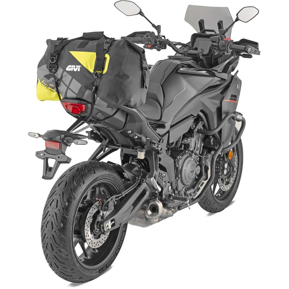 Sacoche de selle ou porte-bagages GIVI EA115, noire et jaune.