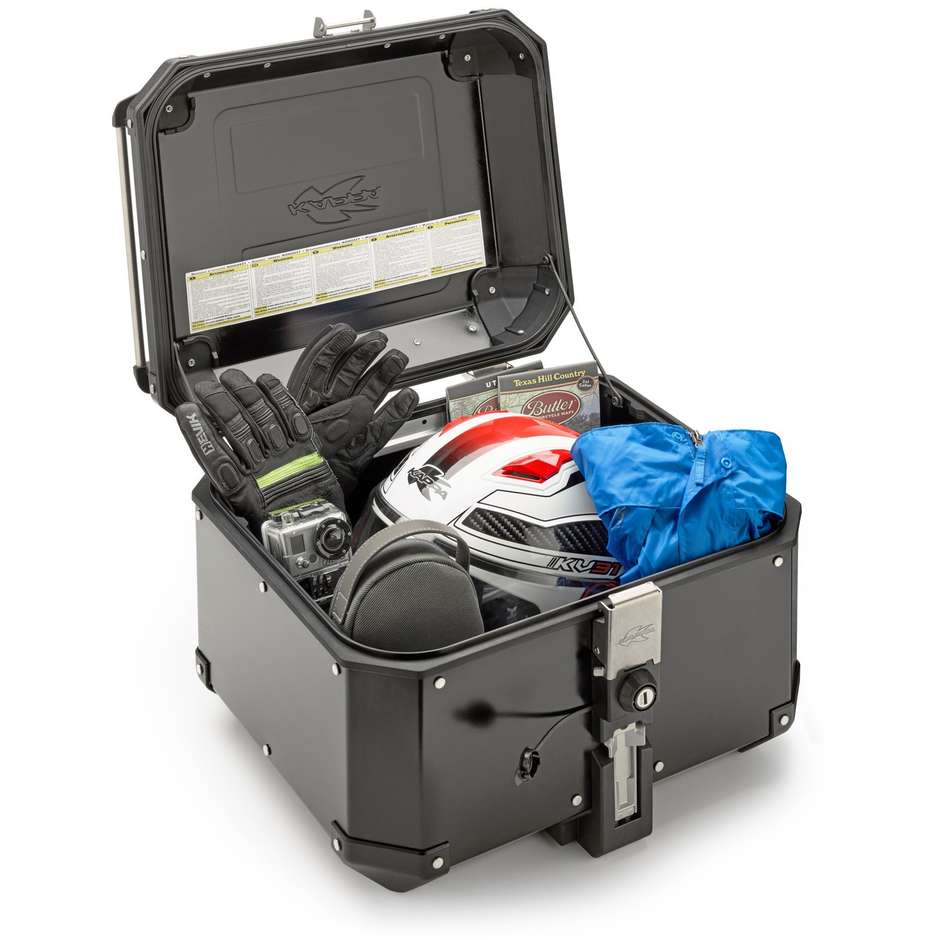 Sacoche Top Case Moto Kappa KFR480b K'FORCE Aluminium Noir 48m Lt.