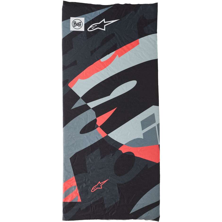 Scaldacollo Alpinestars BUFF MOGRESS NECK TUBE Nero Camo Rosso Fluo