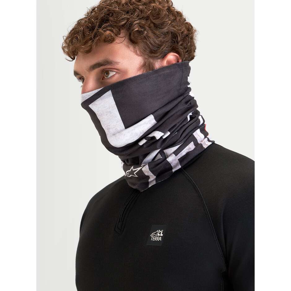 Scaldacollo Moto Alpinestars BUFF ALL TERRA PRIMALOFT NECK TUBE Nero Grigio