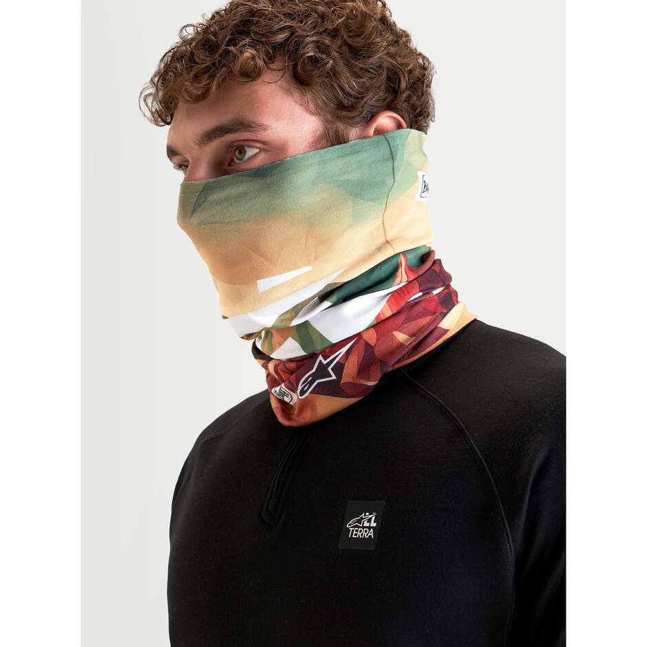 Scaldacollo Moto Alpinestars BUFF PEAKS PRIMALOFT NECK TUBE Marrone Terra