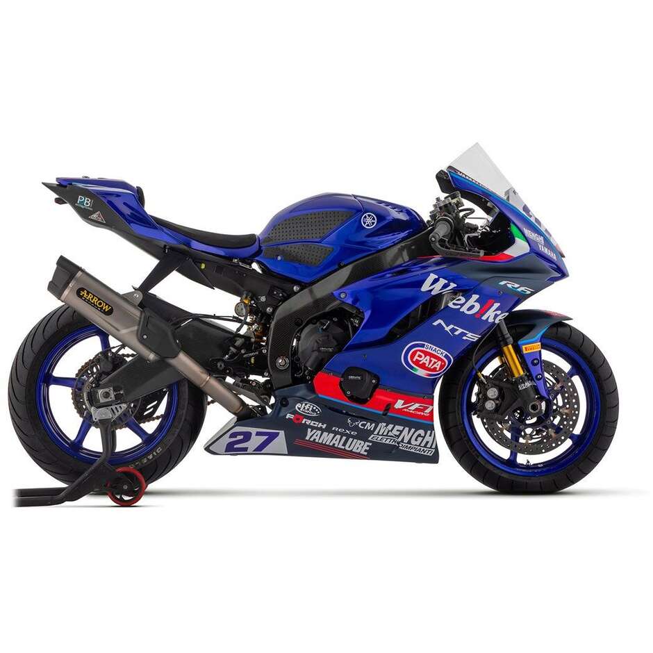 Scarico Completo Arrow COMPETITION EVO FULL TITANIO approvato FIM (105dB) Per Yamaha YZF R6 (17-24)