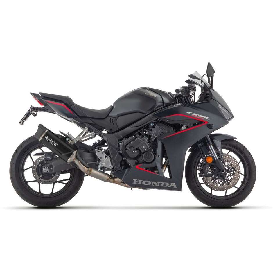 Scarico Completo Arrow omologato con terminale Indy Race EVO in alluminio Dark Per Honda CB 650 R / CBR 650 R (24-26)