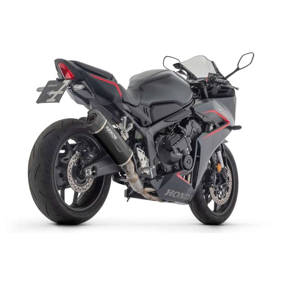 Scarico Completo Arrow omologato con terminale Indy Race EVO in alluminio Dark Per Honda CB 650 R / CBR 650 R (24-26)