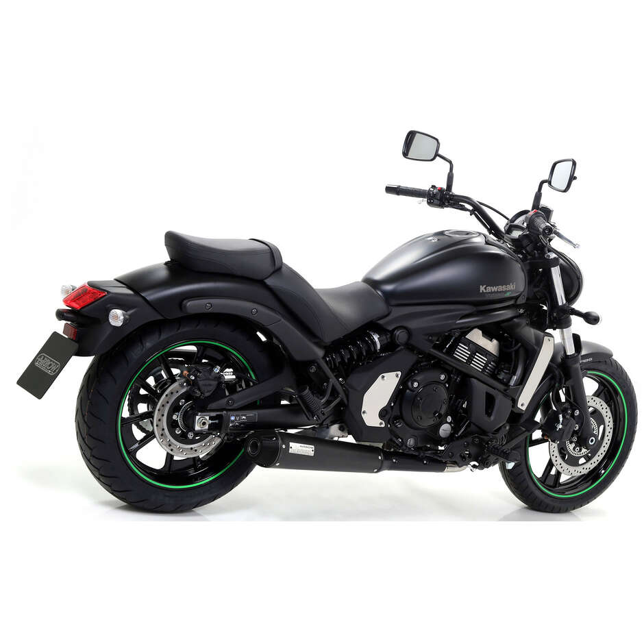 Scarico Completo Rebel con fondello posteriore in carbonio Per Kawasaki Vulcan S 650 (21-24)