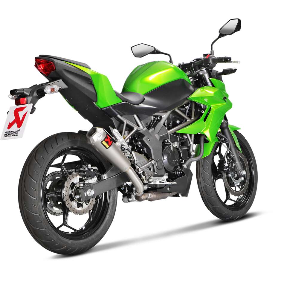 Scarico Slip-On Akrapovic S-K2SO8-CUBT Specifico Per KAWASAKI Ninja125 - Z125 (19-24); Ninja250SL - Z250SL (15-16)