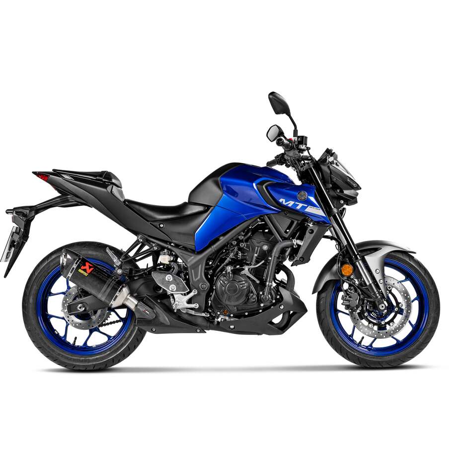 Scarico Slip-On Akrapovic S-Y2SO16-HAPC/1 Specifico Per YAMAHA YZF-R25 (15-24); YZF-R3 (15-21); MT-03 (16-22)