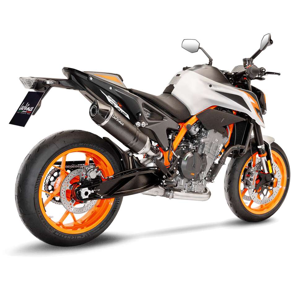 Scarico Slip-On Leovince 14254E LV ONE EVO CARBON FIBER Specifico Per KTM 790Duke/790Duke L A2 (18-20); 890Duke/L A2/R (20-23)