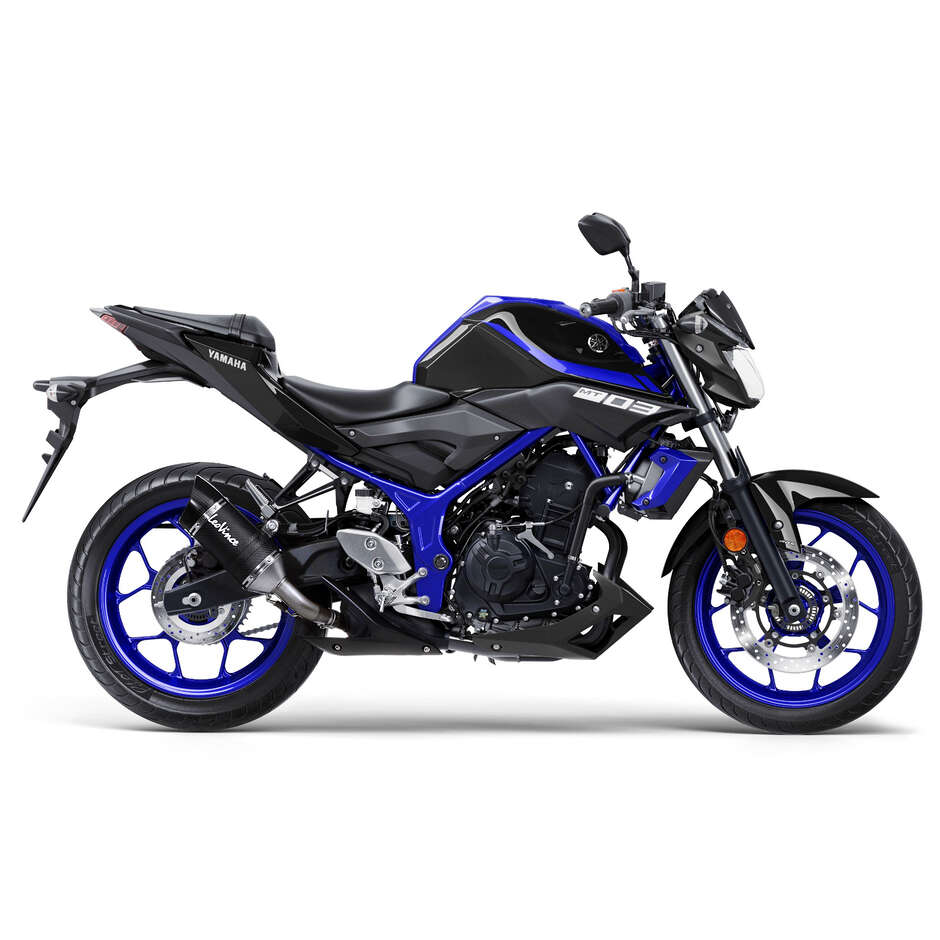 Scarico Slip-On Leovince 14258E LV PRO CARBON FIBER Specifico Per YAMAHA MT-03 (18-20); MT-03 (22-23); YZF-R3 (18-20); YZF-R3 (22-23)