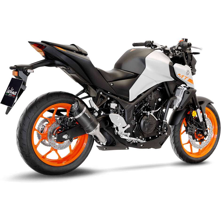 Scarico Slip-On Leovince 14258E LV PRO CARBON FIBER Specifico Per YAMAHA MT-03 (18-20); MT-03 (22-23); YZF-R3 (18-20); YZF-R3 (22-23)