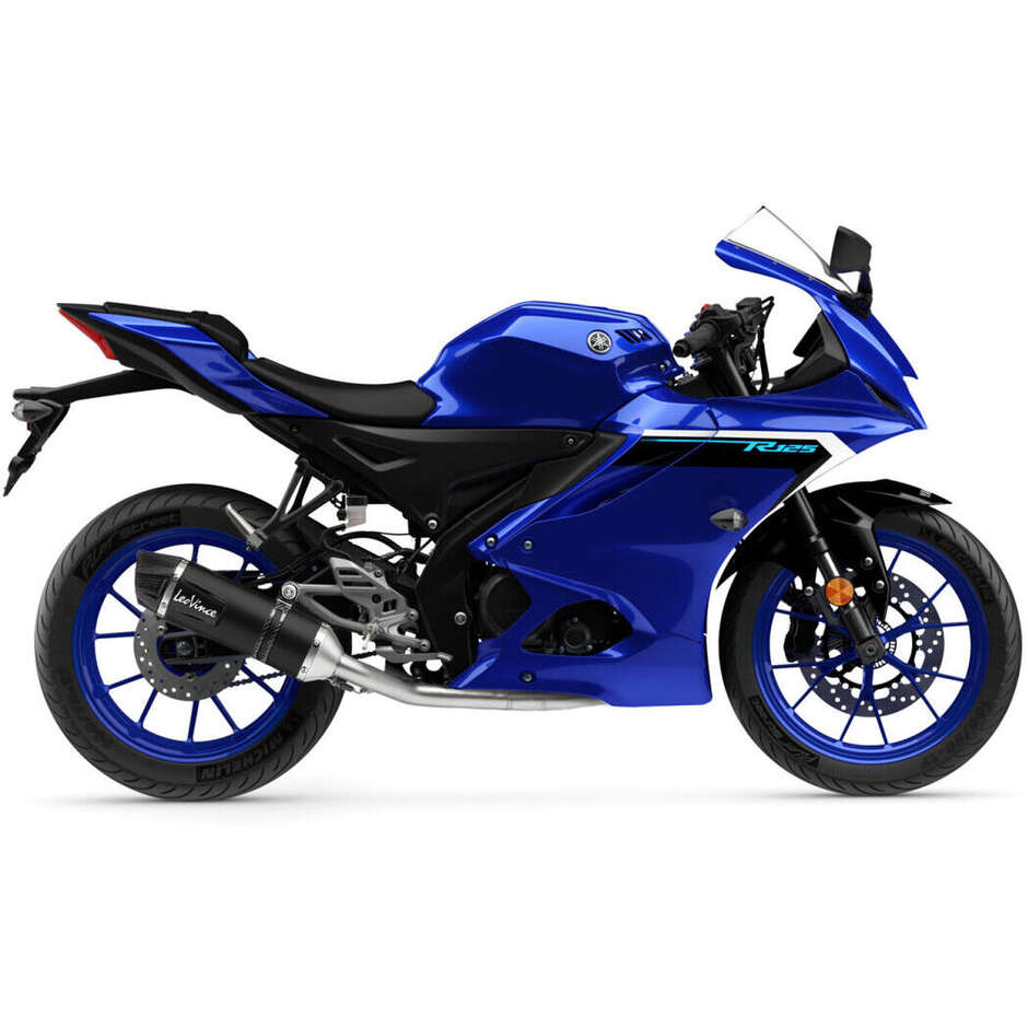 Scarico Slip-On Leovince 14456EBU LV ONE EVO Black Edition Specifico Per YAMAHA MT-125 (21-26); XSR 125 (21-26); YZF-R 125 (21-26)
