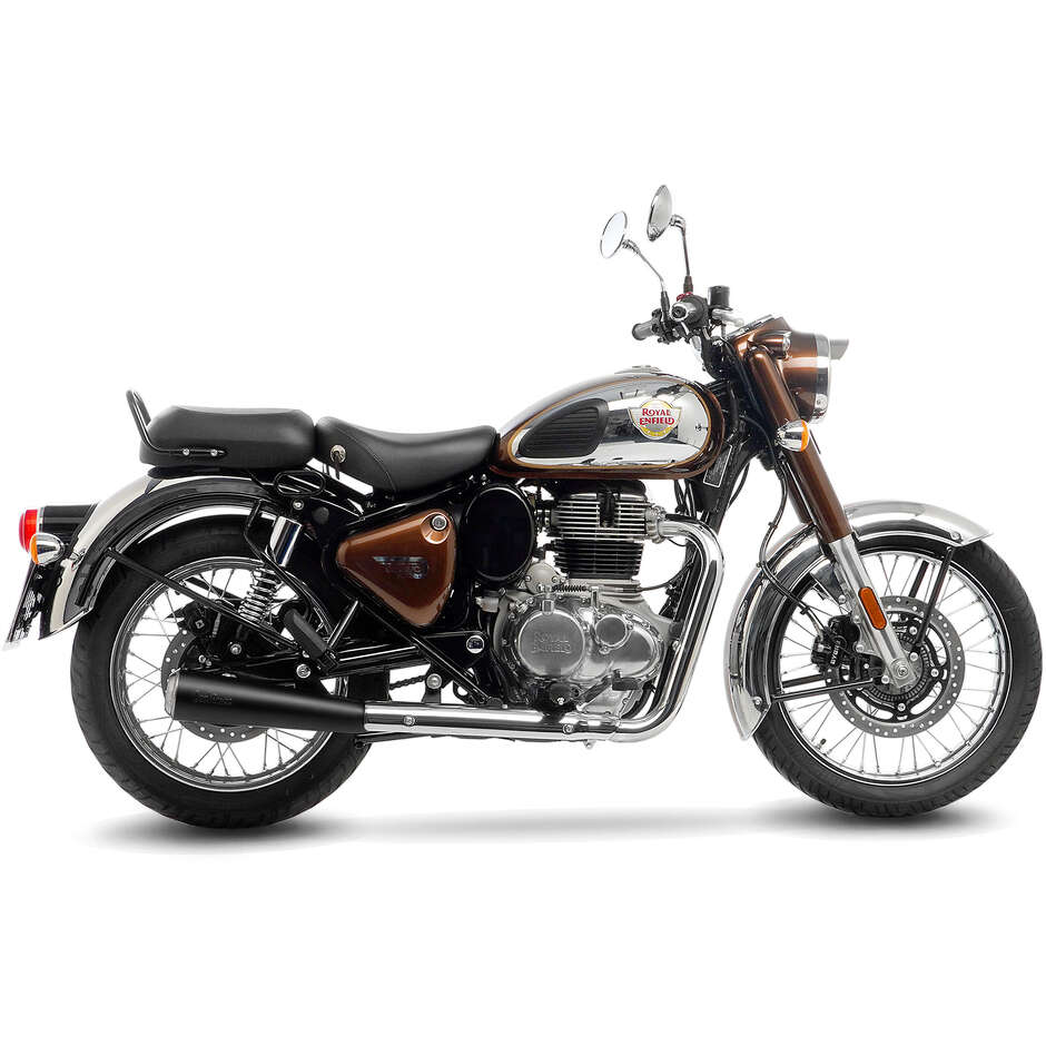 Scarico Slip-On Leovince 15008B CLASSIC RACER BLACK EDITION Specifico Per ROYAL ENFIELD Classic350 - Meteor350 (21-24)