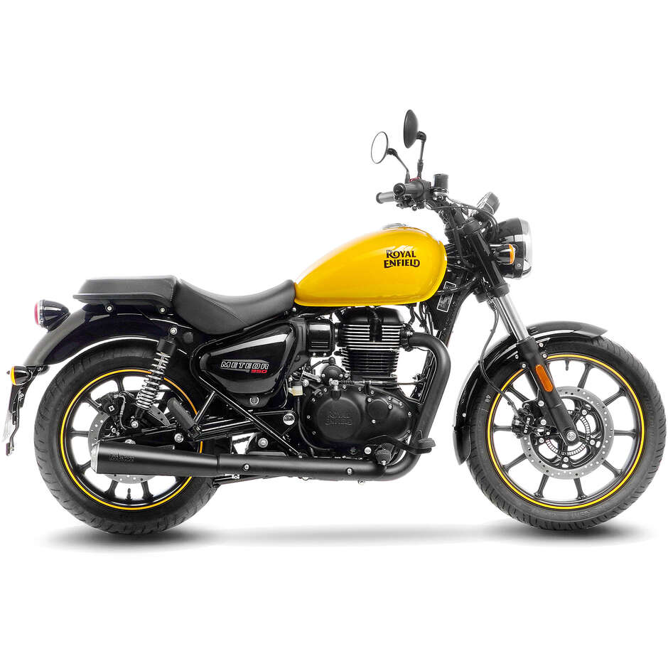 Scarico Slip-On Leovince 15008B CLASSIC RACER BLACK EDITION Specifico Per ROYAL ENFIELD Classic350 - Meteor350 (21-24)