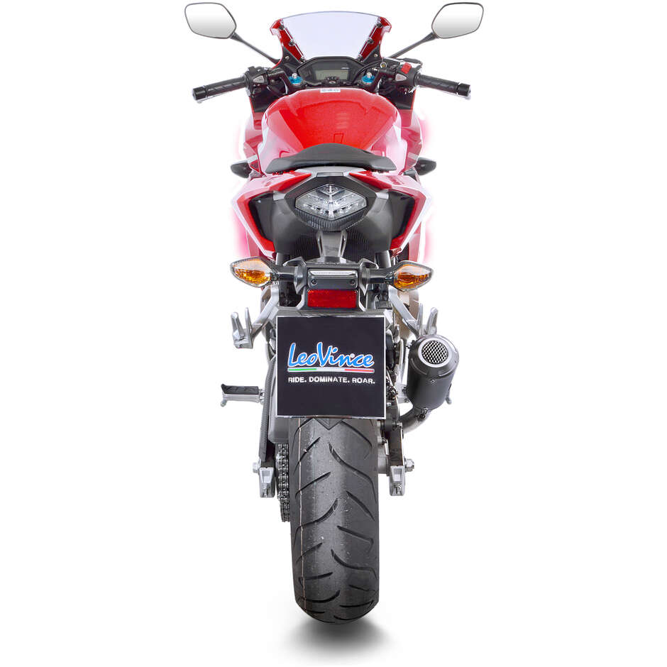 Scarico Slip-On Leovince 15208BU LV-10 BLACK EDITION Specifico Per HONDA CB500F - CBR500R (16-18); CB500X (17-18)