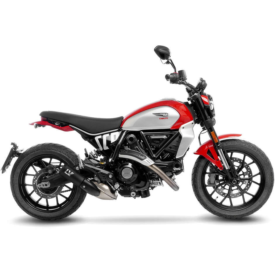 Scarico Slip-On Leovince 15266FB LV-10 FULL BLACK Specifico Per DUCATI Scrambler800 Icon/Full Throttle/Night Shift (23-24)