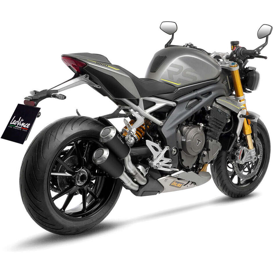 Scarico Slip-On Leovince 15271B Specifico Per TRIUMPH Street Triple 1200 RR/RS (21-24); Street Triple 1200 RR/RS/RX (25-26)