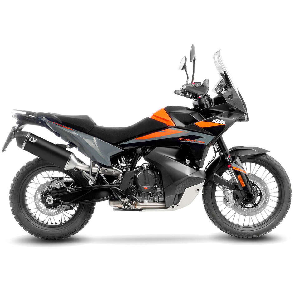 Scarico Slip-On Leovince 15618B LV-14 Black Edition Specifico Per CF MOTO 800 MT (22-26); 800 MT-X (25-26); Husqvarna NORDEN 901 (22-26); KTM 790 Adventure/R (23-26); 890 Adventure / L A2 / R / Rally (21-26); KTM 890 SMT (23-26)