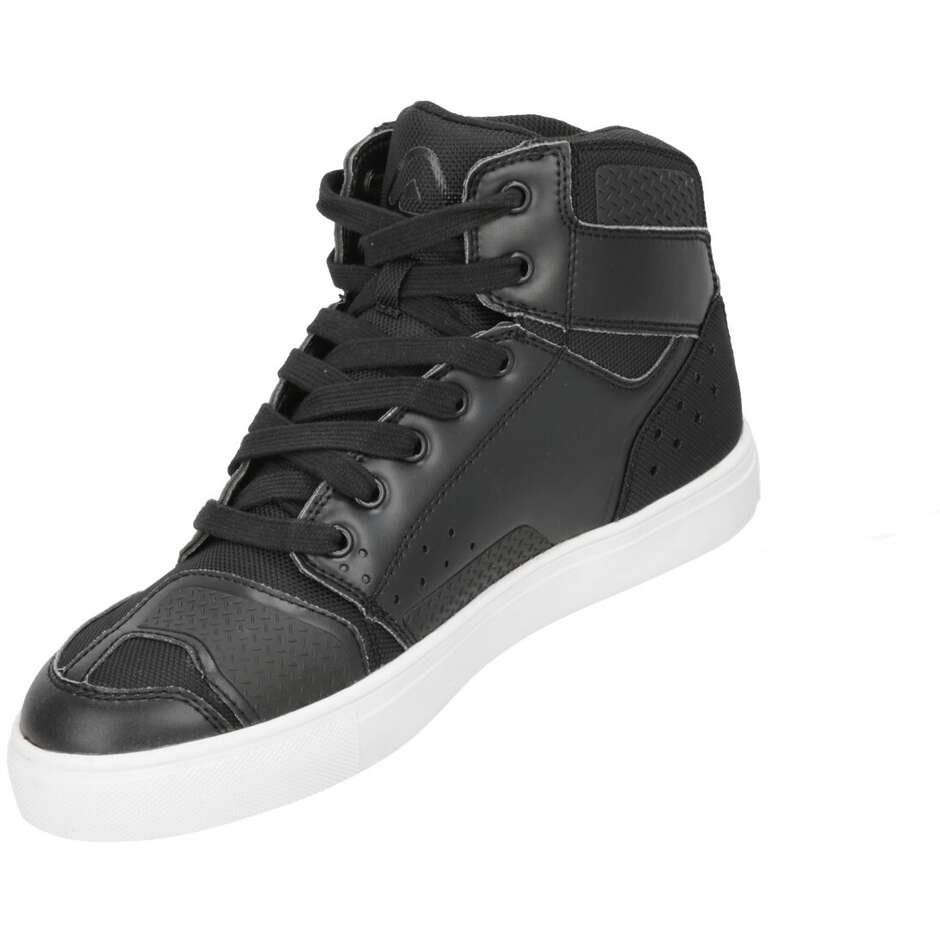 Scarpa Moto Casual CE Acerbis LOCK Nero 2 Lacci Rossi