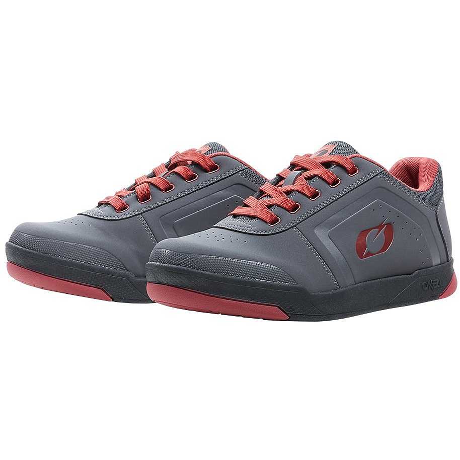 Zapatilla PINNED FLAT PEDAL Gray Red - O'Neal Argentina