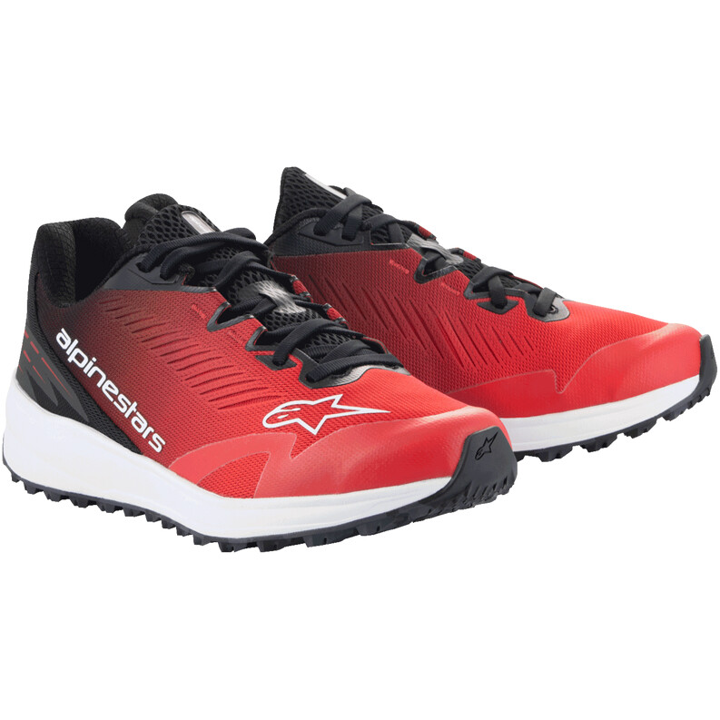 Scarpe Moto Alpinestars Faster 4 Nero Bianco Rosso Scuro in Stock