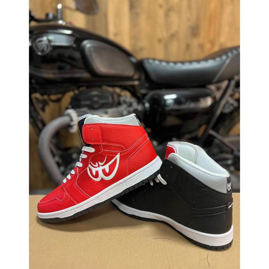 Scarpe Casual Berik J1 Bicolor Nero Rosso