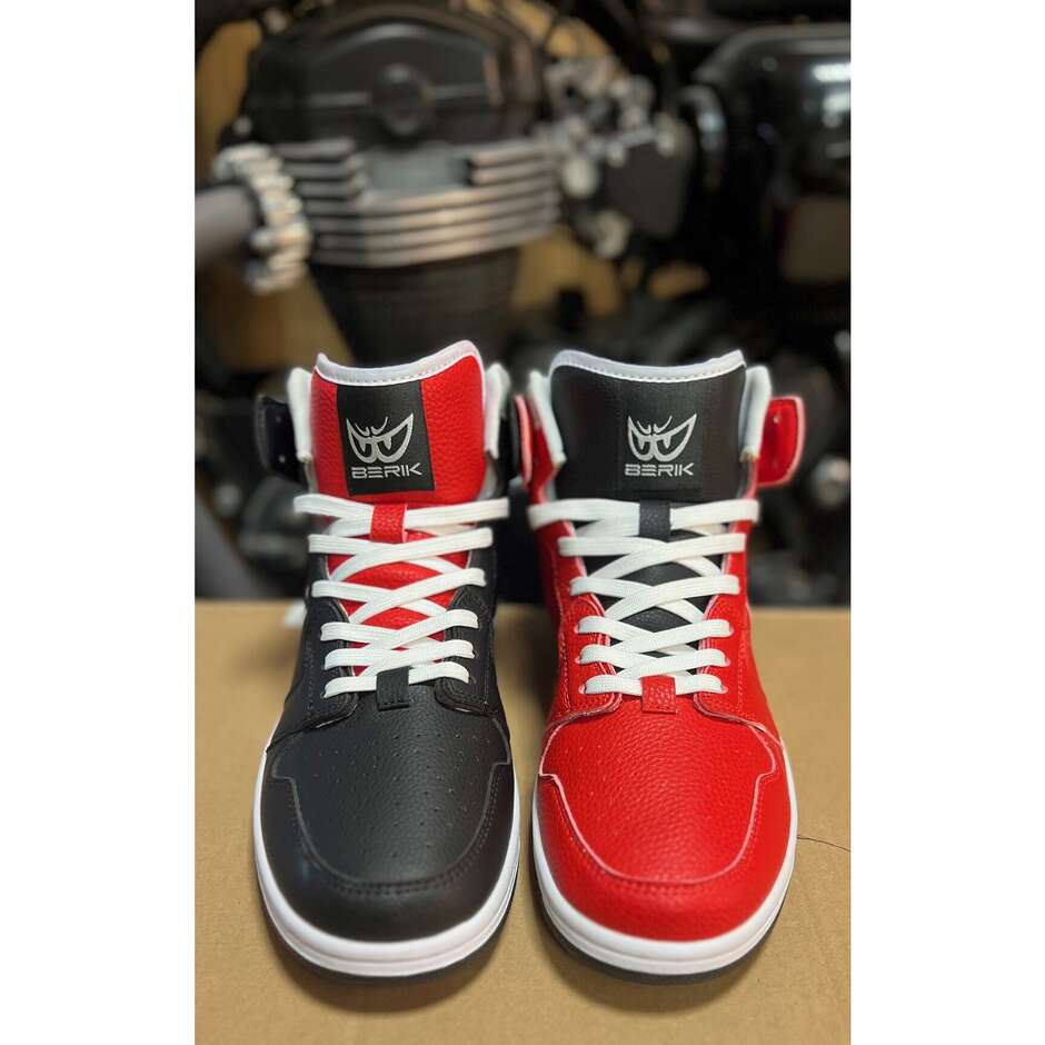 Scarpe Casual Berik J1 Bicolor Nero Rosso