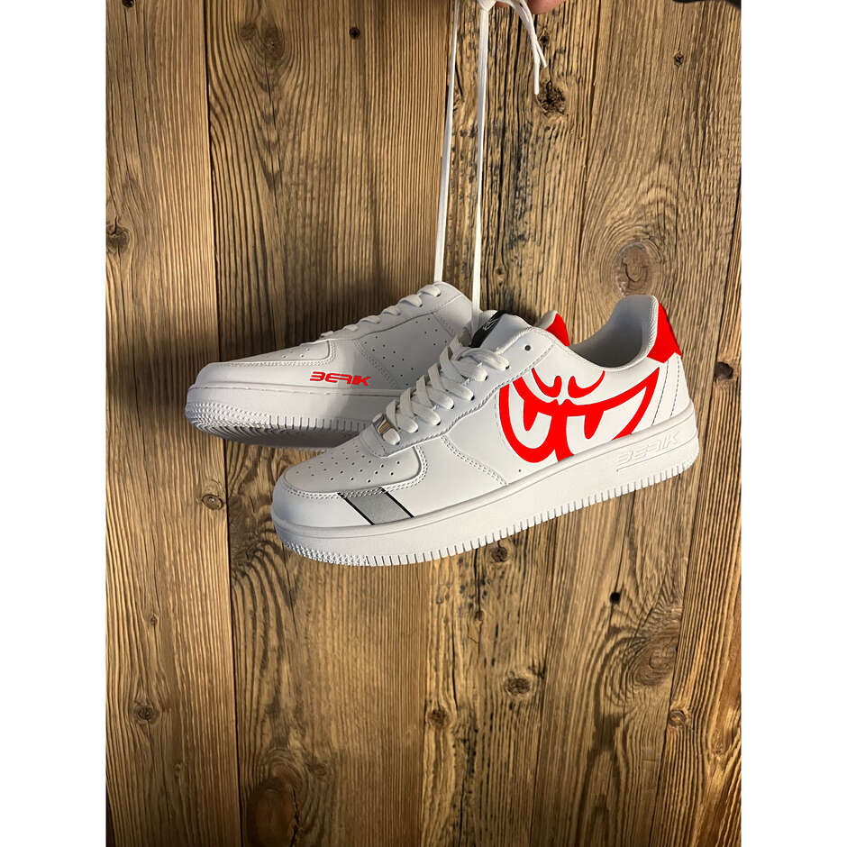 Scarpe Casual Berik J4 Bicolor Bianco Rosso