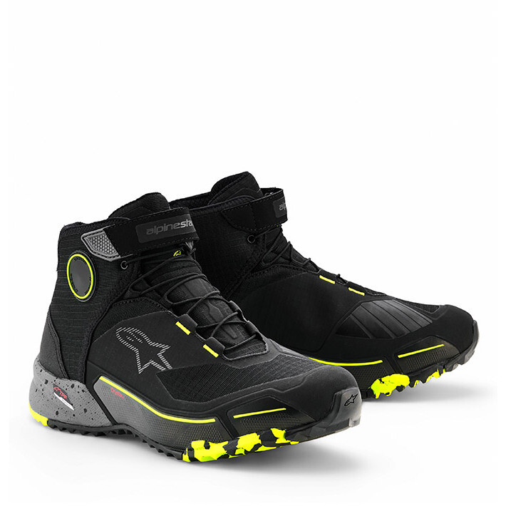 Scarpe Moto CR-X DRYSTAR Nero Grigio Giallo taglia 12