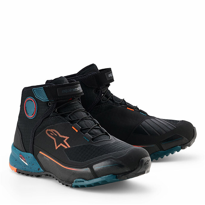 Scarpe Moto CR-X DRYSTAR Nero Petrol Arancio taglia 11.5
