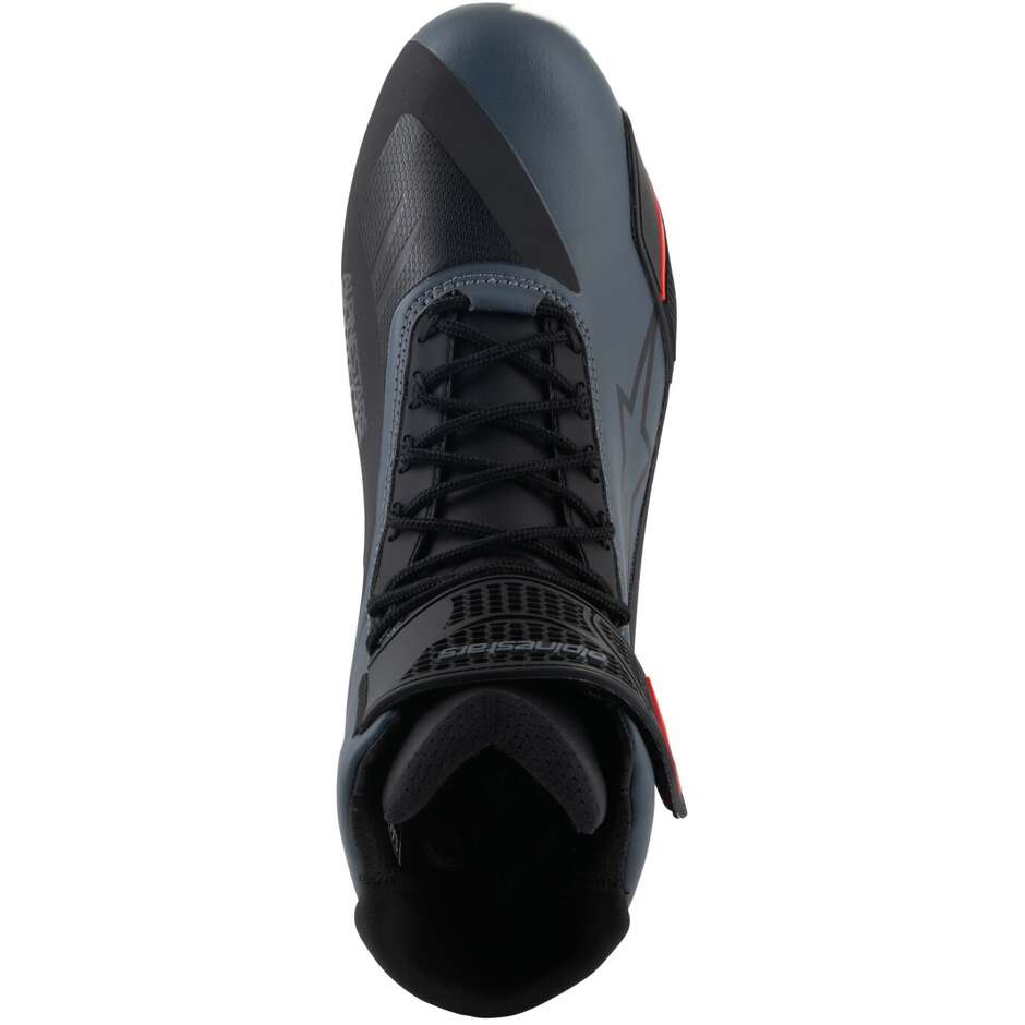 Scarpe Moto Alpinestars FASTER-4 Nero Grigio Rosso Fluo