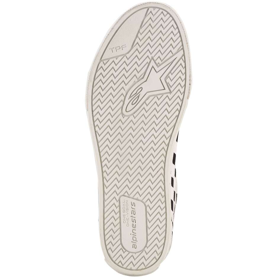 Scarpe Moto Alpinestars RIDE-63 CANVAS Scacchi Bianco Nero