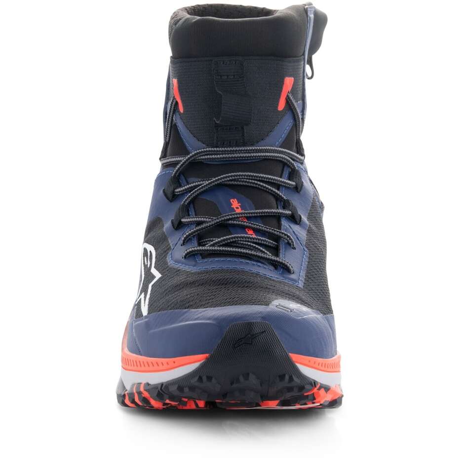 Scarpe Moto Alpinestars SPEEDFORCE XR Blu Nero Rosso Fluo Grigio