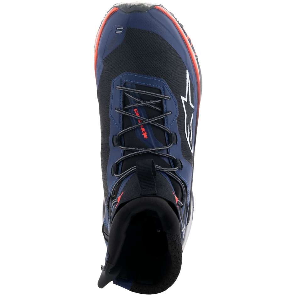 Scarpe Moto Alpinestars SPEEDFORCE XR Blu Nero Rosso Fluo Grigio