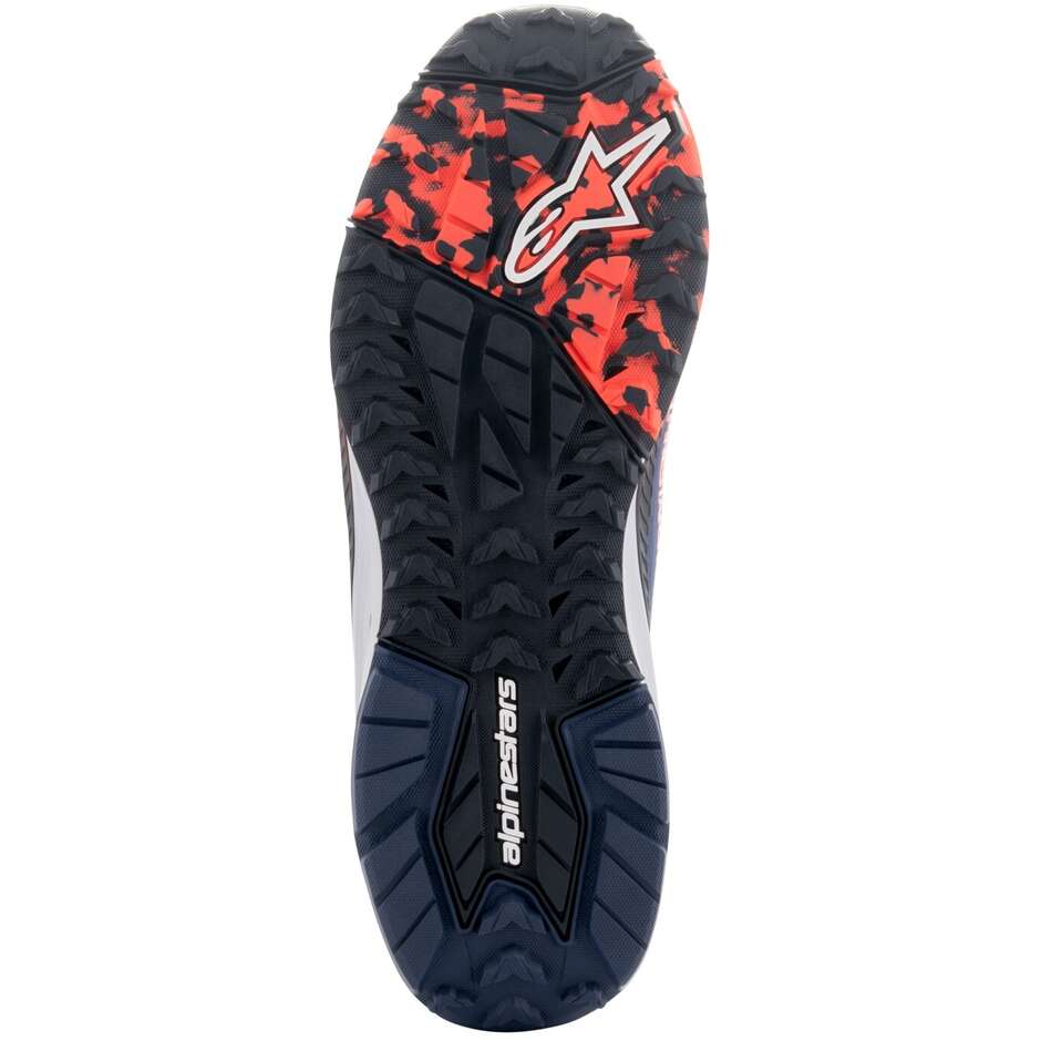Scarpe Moto Alpinestars SPEEDFORCE XR Blu Nero Rosso Fluo Grigio