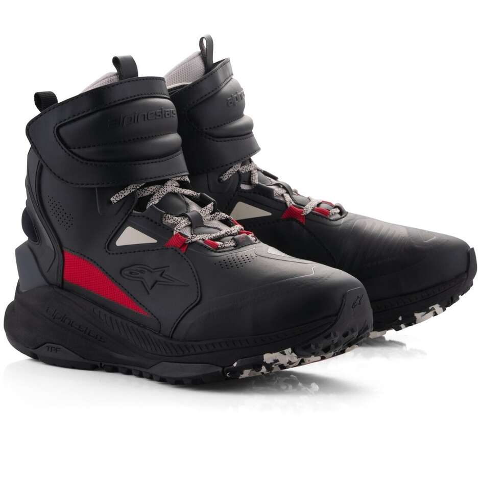 Scarpe Moto SPEEDSTREET Nero Bright Rosso taglia 8
