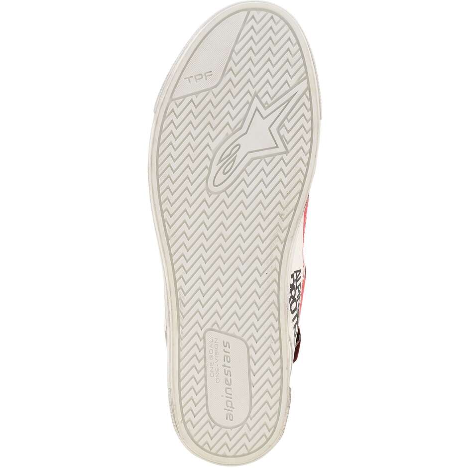 Scarpe Moto Alpinestars STATED FLAIR Bianco Rosso Brillante