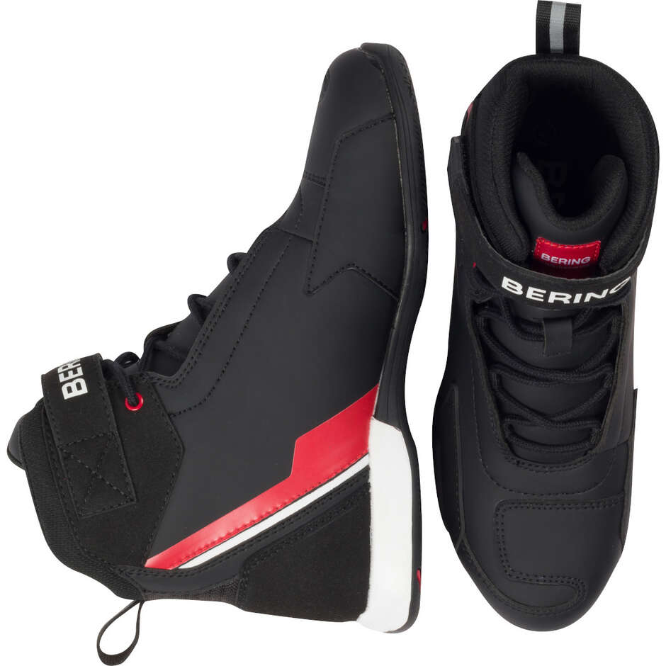 Scarpe Moto Bering JAG Nero Bianco Rosso
