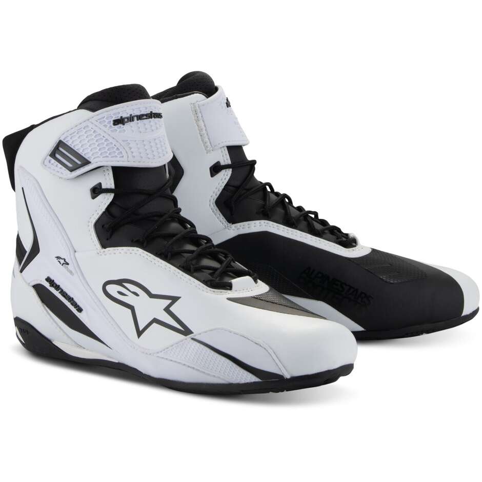 Scarpe Moto Donna STELLA FASTER-4 Bianco Nero taglia 9