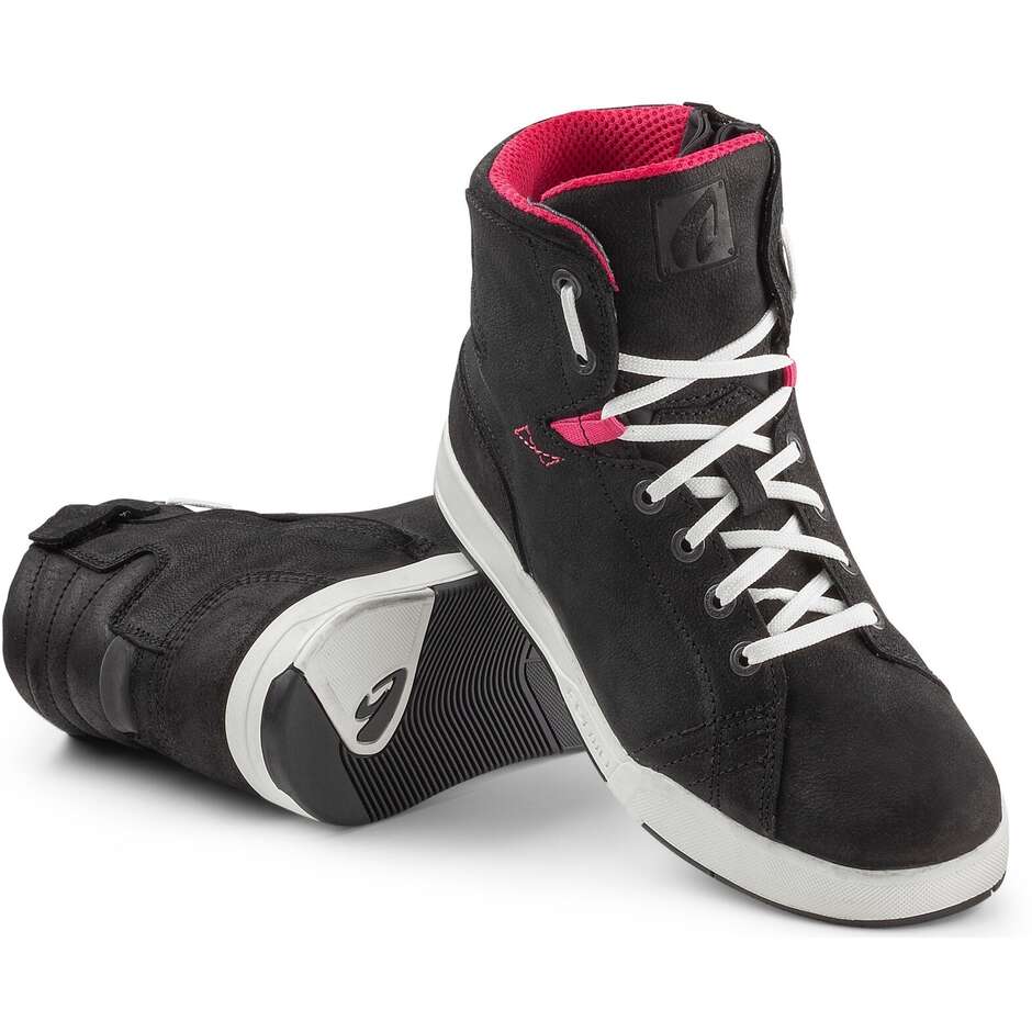 Scarpe Moto Donna Forma SWIFT X FIT LADY Dry Nero Bianco