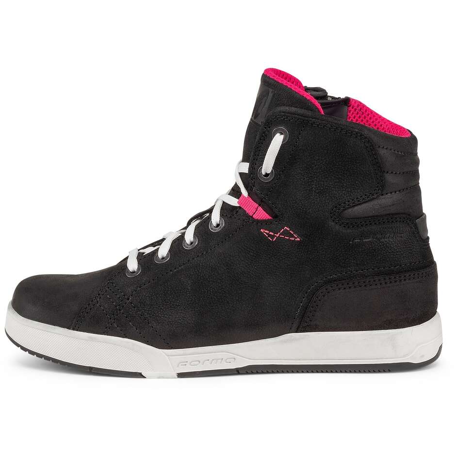 Scarpe Moto Donna Forma SWIFT X FIT LADY Dry Nero Bianco