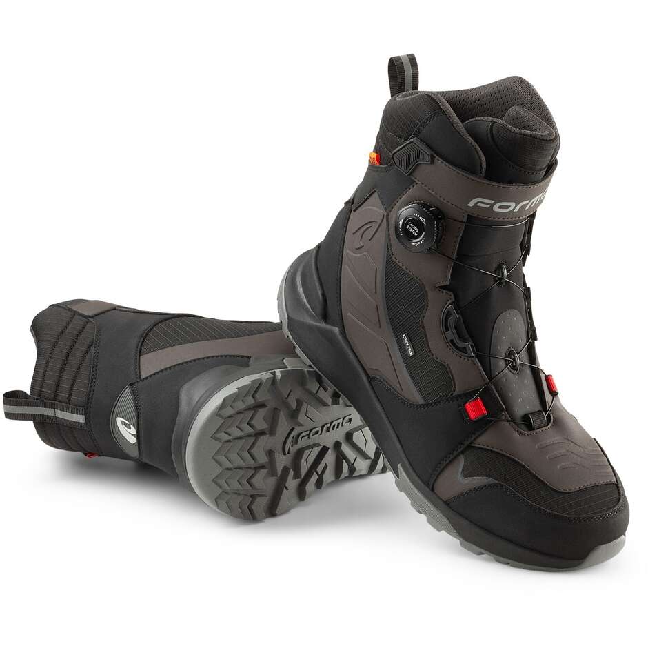 Scarpe Moto Forma ADV KITE Dry Nero Marrone Grigio