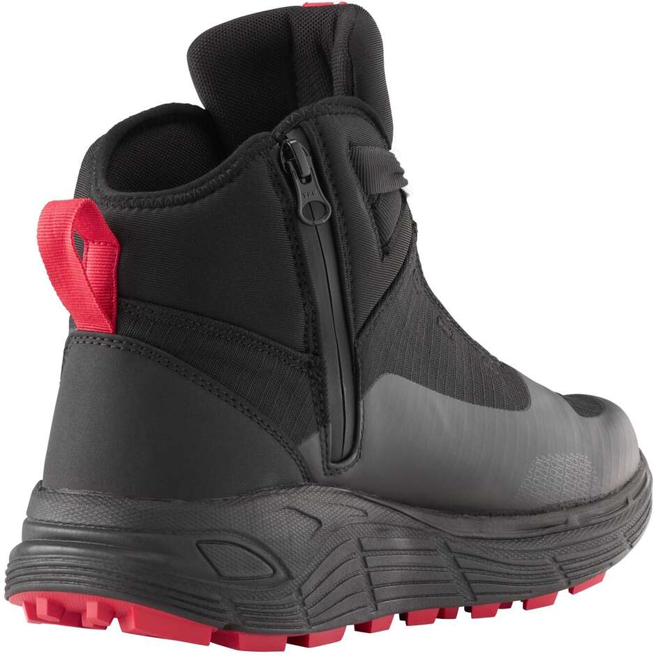 Scarpe Moto Ixon SNAKE WP Nero Bianco Rosso