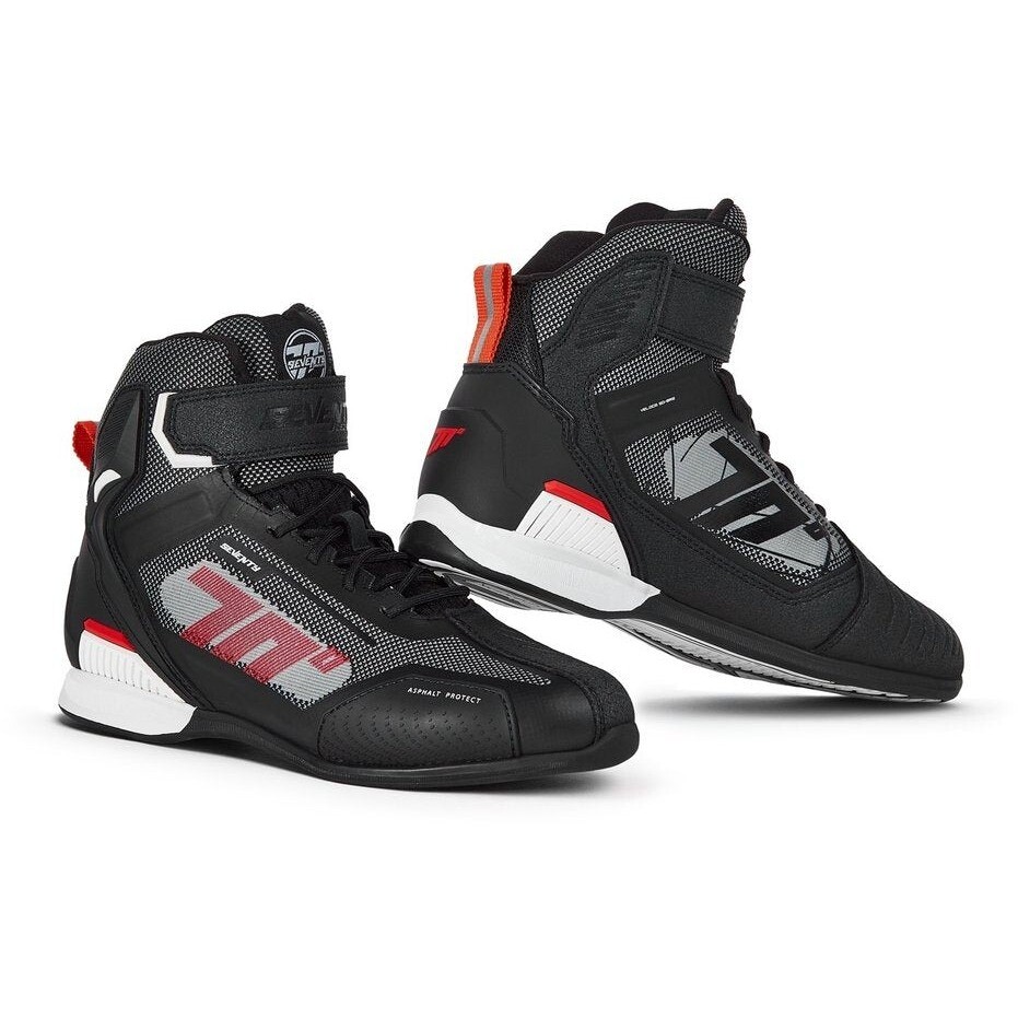 Scarpe Moto Degrees SD-BR2 VELOCE Nero Rosso taglia 41