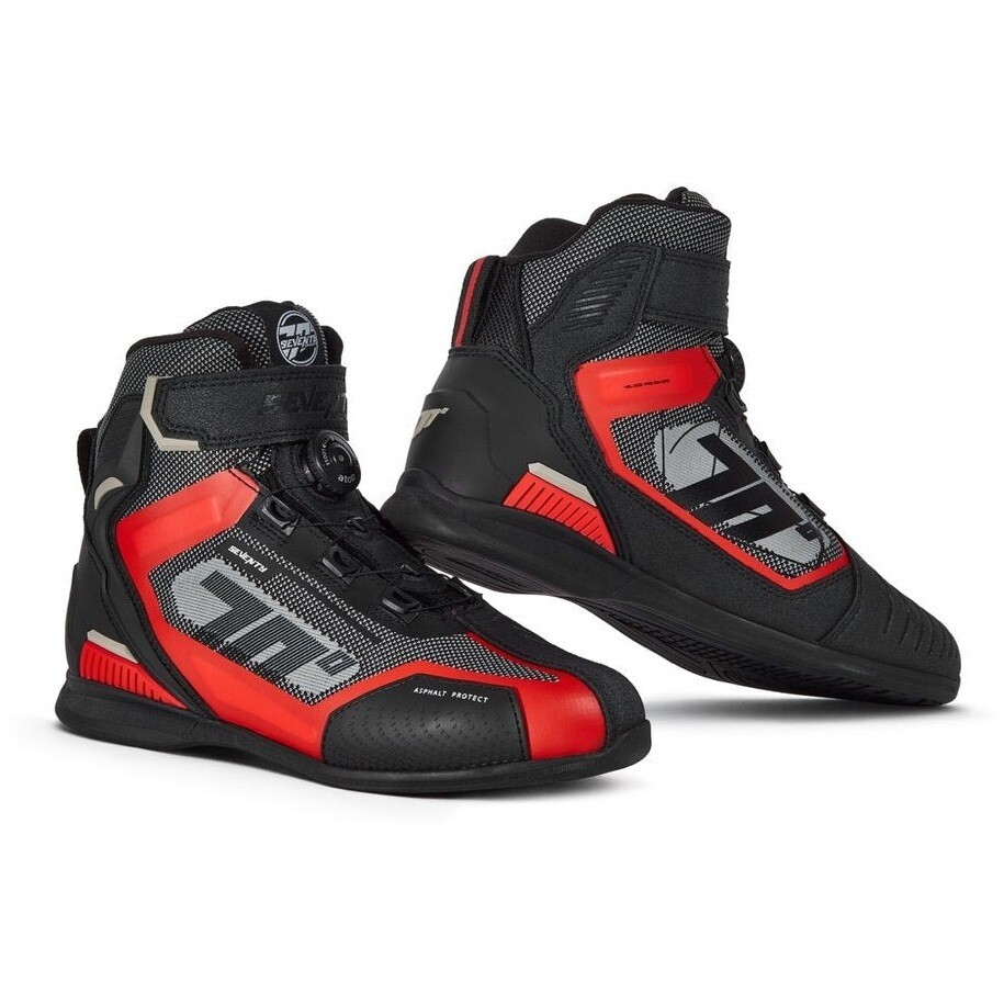 Scarpe Moto Degrees SD-BR3 VELOCE PRO Nero Rosso taglia 40