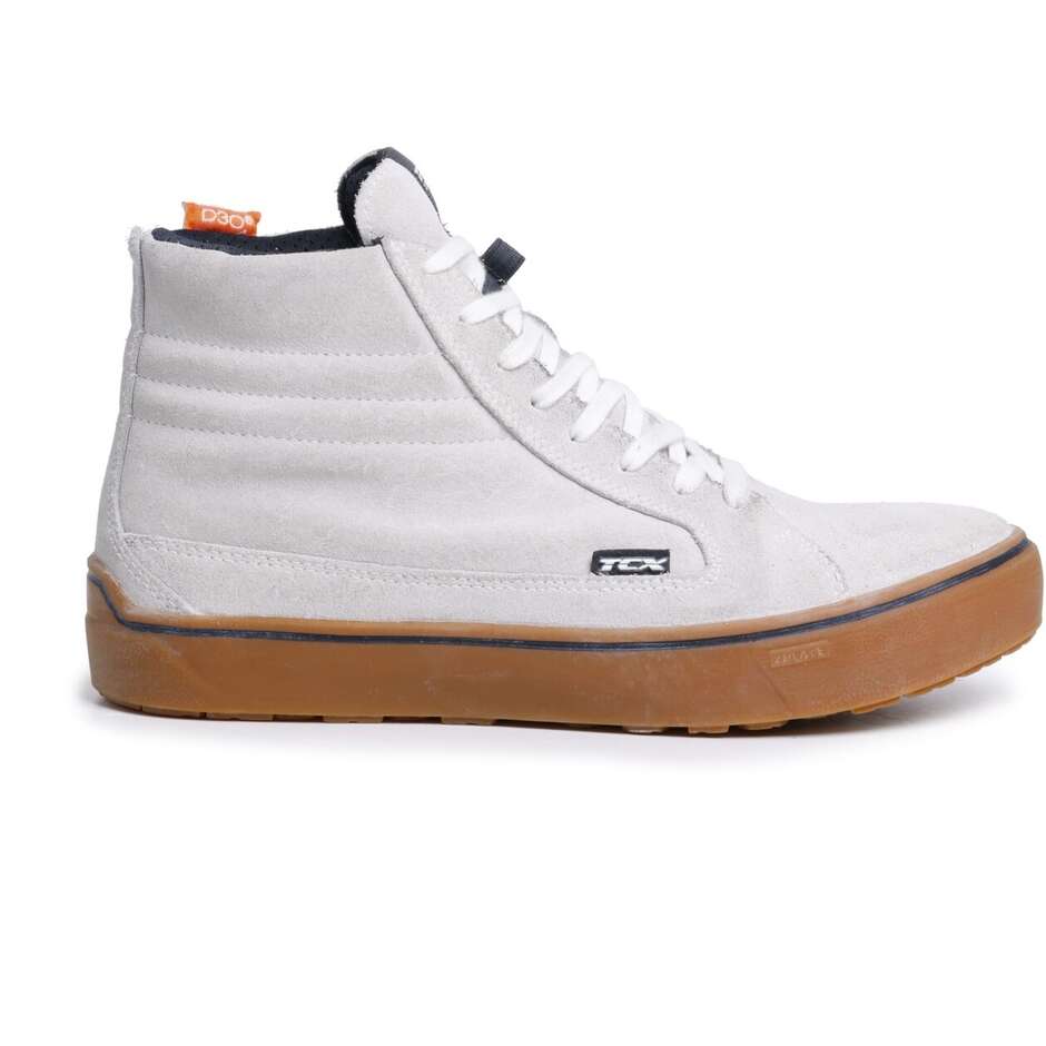 Scarpe Moto Tcx STREET 3 FADED WP Bianco