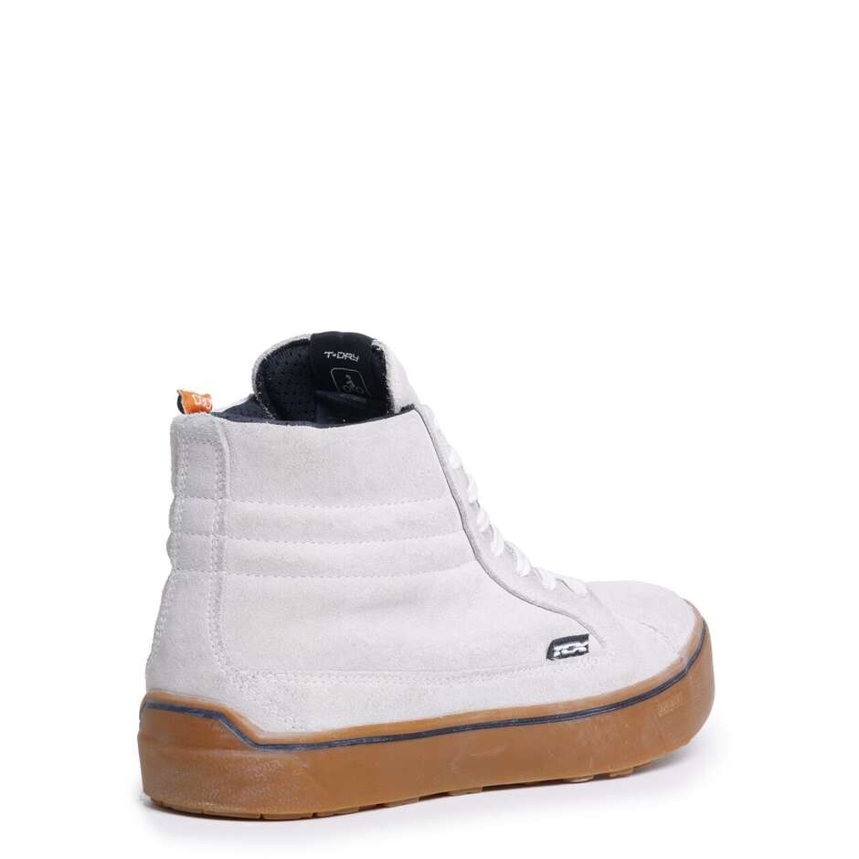 Scarpe Moto Tcx STREET 3 FADED WP Bianco