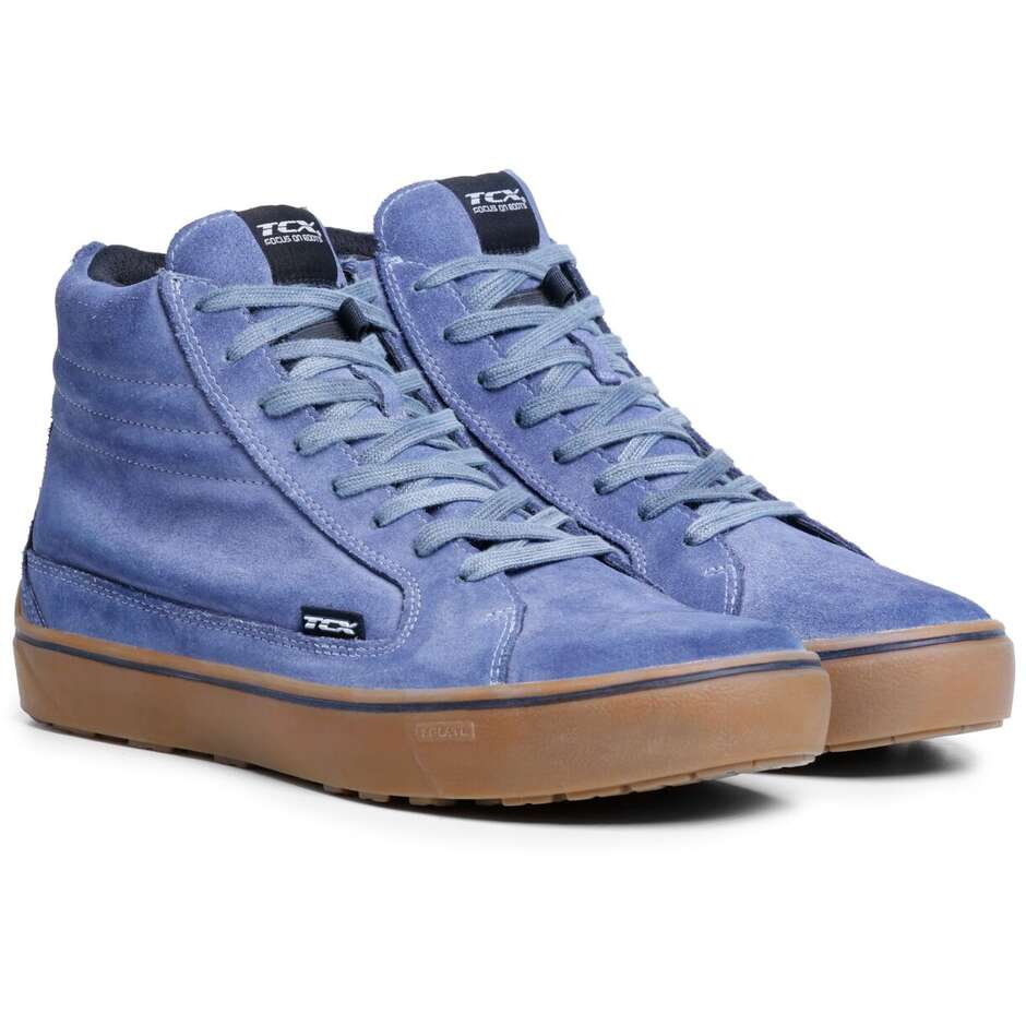 Scarpe Moto Tcx STREET 3 FADED WP Blu